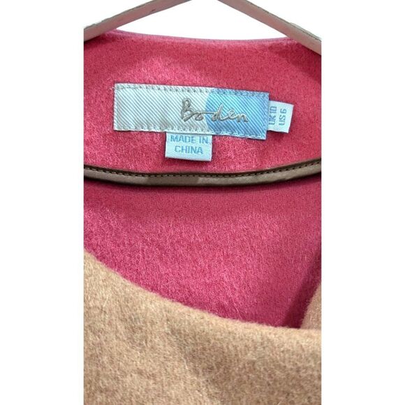 Boden Ella Wool Felted Swing Snap Button Coat in Camel Women's 6 - Picture 5 of 6